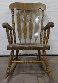 Maybe you would like to learn more about one of these? Vintage Wooden Rocking Chair Meridian Public Auction