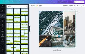Create a facebook ad with canva's online templates and drag and drop features. Design Photo Grids Features Canva