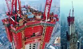 Funding secured to construct the world's tallest tower in saudi arabia. Meet China S Mighty Skyscraper Building Machine Daily Mail Online