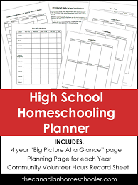 You are not licensed to alter, sell, or redistribute the files or printouts to others for their own personal use. High School Homeschooling Planner A Simple Planning Set Printable