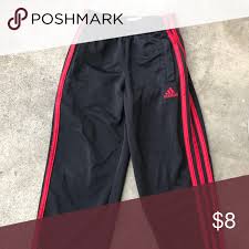 Black And Red Adidas Pants Adidas Track Pants Size 6 Red Lines Track Pants Black In Color Overall Good Condition Slight Knee Wear On One K Adidas Track Pants Adidas Bottoms Track Pants