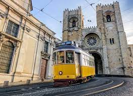 The streets then are empty a. Tram 28 Lisbon Arrivalguides Com
