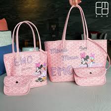 Different types of goyard tote bag designs available on ebay. Minnie Emo Goyard Bags Pu Handbag Large Capacity Tote Bag Shopee Philippines