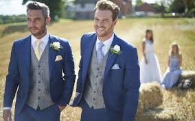 Cravat Blue And Yellow Rustic Google Search Wedding Suits Men Blue Blue Suit Wedding Wedding Suits Male guest fall wedding outfit ideas. wedding suits men blue