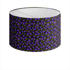 Malu gold metal pendant lamp shade small. Purple And Green Floral Animal Print Drum Lamp Shade