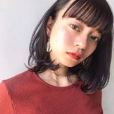 抜け感のある前髪で大人可愛い 縮毛矯正のスペシャリスト 西口朝都 ロングボブのヘアスタイル ヘアスタイリング ヘアスタイル ロング