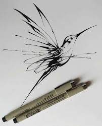 Hummingbird Drawing Kolibri Zeichnung Kolibri Tattoo Schwarz Kolibri Tattoo