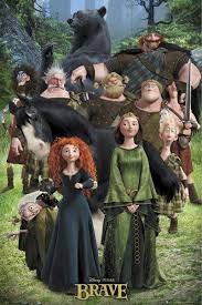 A vision of grace, wisdom and strength of character, queen elinor is fiercely dedicated to the well being of her family and kingdom. Brave Movie Poster Cast 24x36 Disney Pixar Princess Brave Movie Disney Brave Disney Movie Posters