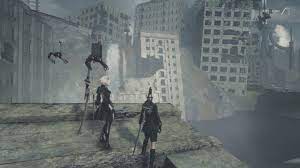 This coastal city was destroyed long ago, and vegetation and animals have overtaken it, as it slowly submerges and decays due to its foundations being bombed during the war. Nier Automata Flooded City Type 3 Lance Chest Jump Easy Way No Chips Youtube