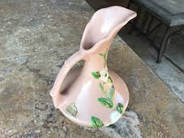 NEAR MINT OLD ANTIQUE 1946 HULL ART ROSEMA EWER VASE POTTERY MAGNOLIA R-9-6  1/2"