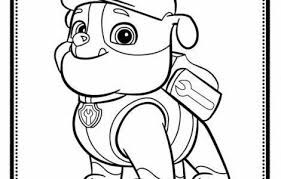 Rubble Paw Patrol Coloring Page Only Coloring Pages Paw Patrol Coloring Paw Patrol Coloring Pages Rubble Paw Patrol