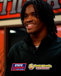 We had the chance to talk with Bryce Underwood, the talented quarterback  from Belleville High School, as he was named the 2024 STATE CHAMPS! Mr.  Football Award Winner delivered by Hungry Howie's Pizza ...