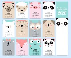 Calendario Animal 2020 Com Floresta Para Criancas Ideias De Calendario Design De Calendario Calendario Para Criancas