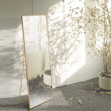 How can i attach this with the recessed panels?? Beauty4u Full Length Mirror Floor Mirror Hanging Standing Or Leaning Bedroom Mirror Wall Mounted Mirror With Gold Aluminum Alloy Frame 59 X 15 7 Buy Online In Dominica At Dominica Desertcart Com Productid 205949031