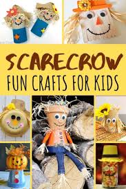 Glue the hat to the top of the sticks so that the hair is showing. Scarecrow Crafts Ideas For Kids Red Ted Art Make Crafting With Kids Easy Fun