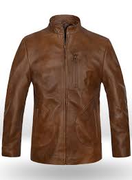 spanish brown rampage dwayne johnson leather jacket