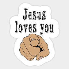 We try to price this with a mindset of allowing you to buy 1 for yourself, and 1 to keep in your car to give away. Jesus Loves You Jesus Lover Aufkleber Teepublic De