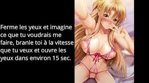 JOI HENTAI FR ASUNA PREMIERE EJACULATION DANS LA BOUCHE (Cei Débutant) Porn  Video