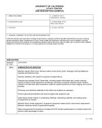 See examples of administrative assistant job descriptions from real companies. Job Description Template Free Word Templates