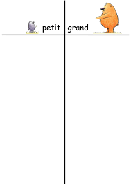 Petites Et Grandes Souris Activites Mathematiques De Maternelle Fiches De Travail Pour Maternelles Contraires Prescolaire