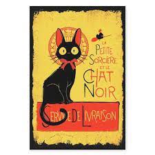 Black Cat La Petite Sorciere Et Le Chat Noir Service De Livraison Matte Canvas Studio Ghibli Art Ghibli Art Studio Ghibli