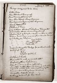 A Page From Inventor Thomas Edison S Private Idea Notebook He Used It To Record His Inventio Writing Prompts Funny Writing Prompts For Writers Thomas Edison