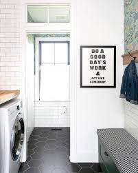 You can add tile to a floor or to a wall to really make a statement. 16 Tiled Laundry Rooms We Love The Tile Shop Blog In 2021 Laundry Room Flooring Laundry Room Tile Small Laundry Rooms