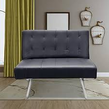 Futon beds sale is your destination when looking for a futon bed. Buy Bonzy Home Small Futon Sofa Couch Bed Modern Convertible Folding Recliner For Compact Living Space Apartment Dorm Bonus Room With Stylish Design Sturdy Metal Legs Black Online In Turkey B0915x9ym9