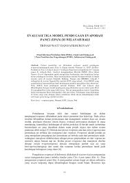 Di sisi lain, susu evaporasi unsweetened adalah susu evaporasi yang sesungguhnya. Pdf Evaluasi Tiga Model Pendugaan Evaporasi Panci Epan Di Wilayah Bali