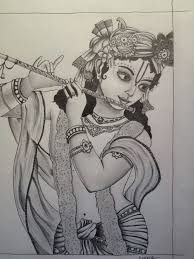 Lord Krishna Pencil Sketches A Mythology Blog Buddhist Art Drawing Abstract Pencil Drawings Art Drawings Sketches Creative