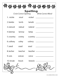 In second grade, they're learning more and there's so much more they can do and know. 2nd Grade Coloring Pages Educational Worksheet Spelling Printable 2020 0215 Coloring4free Coloring4free Com