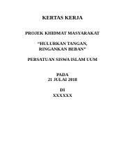 3.4 memberi pendedahan dan kesedaran kepada pelajar tentang tanggungjawab sosial terhadap. Kertas Kerja Ibu Tunggal Doc Kertas Kerja Projek Khidmat Masyarakat U201chulurkan Tangan Ringankan Beban U201d Persatuan Siswa Islam Uum Pada 21 Julai 2018 Course Hero