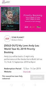 Malaysia super juniors award 2019. Andy Lau S Pre Sale Tickets In Malaysia Sold Out Within 5 Hours Hype Malaysia