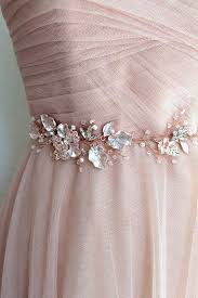 Sale Rose Gold Leaf Vine Bridal Sash Blush Boho Swarovski Etsy Wedding Dress Belt Diy Wedding Dress Rustic Wedding Dresses