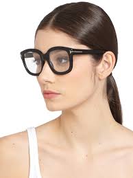 Optical Glasses Tom Ford Thick Black Frames Tom Ford FT5880-B Square  Glasses With Tortoise Frame