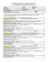 Personal Learning Plan Template Beautiful Individual Learning Plan Grades K 8 2010 201 Personalized Learning Plan Personalized Learning Lesson Plan Templates