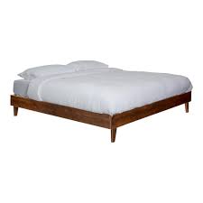 How to make a king size platform bed. Solid Wood King Platform Bed Walnut