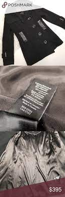 Mackage Cashmere Leather Blend Peacoat Beautiful Coat In Excellent Condition No Rips Tears Or Stains Leather Accents On Trim O Mackage Peacoat Mackage Jacket