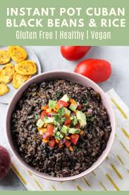 Black Beans And Rice In Rice Cooker Recipe Instant Pot Cuban Black Beans And Brown Rice Recipe Cuban Black Beans Black Beans And Rice Rice And Beans Recipe