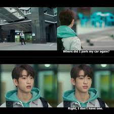 Jinyoung Looking For His Car Lol Jinyoung Lol Movies Showing