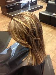 A blonde with perfectly straight hair often has issues finding ways to change up their hairstyle. Blonde Highlights And Chestnut Lowlights Hair By Stephanie