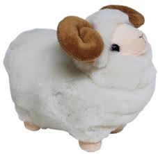 Merino Ram Sheep Plush Toy