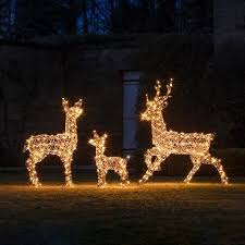 Weihnachtsbeleuchtung Rentiere Im Garten Weihnachten Im Freien Weihnachtsbeleuchtung Beleuchtung Weihnachten