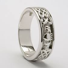 Diamond Celtic Knot Claddagh Wedding Ring Claddagh Ring Wedding Heart Wedding Rings Celtic Wedding Rings