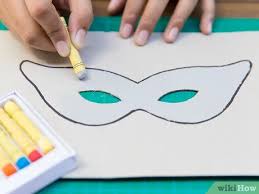 Print and cut leaf coloring mask is ready for you to color in with markers, paints, crayons or colored pencils. How To Make A Paper Mask 14 Steps With Pictures Wikihow