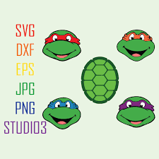 Check spelling or type a new query. Ninja Turtle Svg Png Dxf Clipart Cricut File Silhouette Drawing Illustration Art Collectibles Kromasol Com