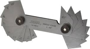 Spi 20 Piece Spring Steel Angle Gage Set 67698746 Msc Industrial Supply