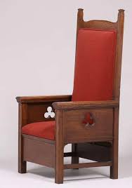 Mathews Furniture Shop San Francisco Tall Oak Chair Made For The Mason Temple 25 Van Ness San Francisco C1912 Sig In 2020 Historical Design Oak Armchair Oak Chair