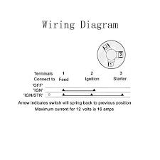 Honda 4 wire ignition switch diagram wiring diagram expert. Amazon Com Ignition Switch With Key Lenmumu Universal 3 Wire Engine Starter Switch For Car Motorcycle Tractor Forklift Truck Scooter Trailer Agricultural Modified Car Industrial Scientific