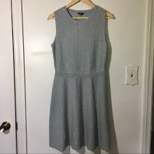 Ann Taylor Petite Gray Sleeveless Sweater Dress Nwt